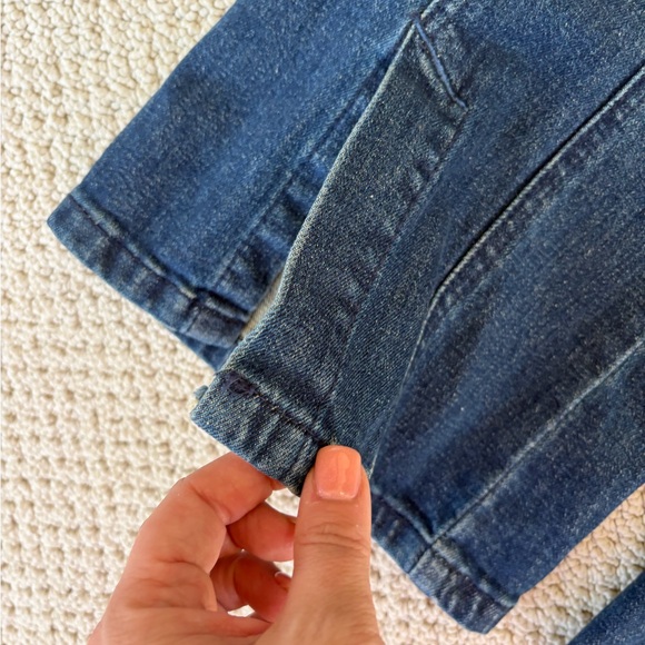 Free People CRV ring the alarm denim jumpsuit size medium - Picture 6 of 7